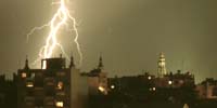 Lightning is one of the most common causes of building fires